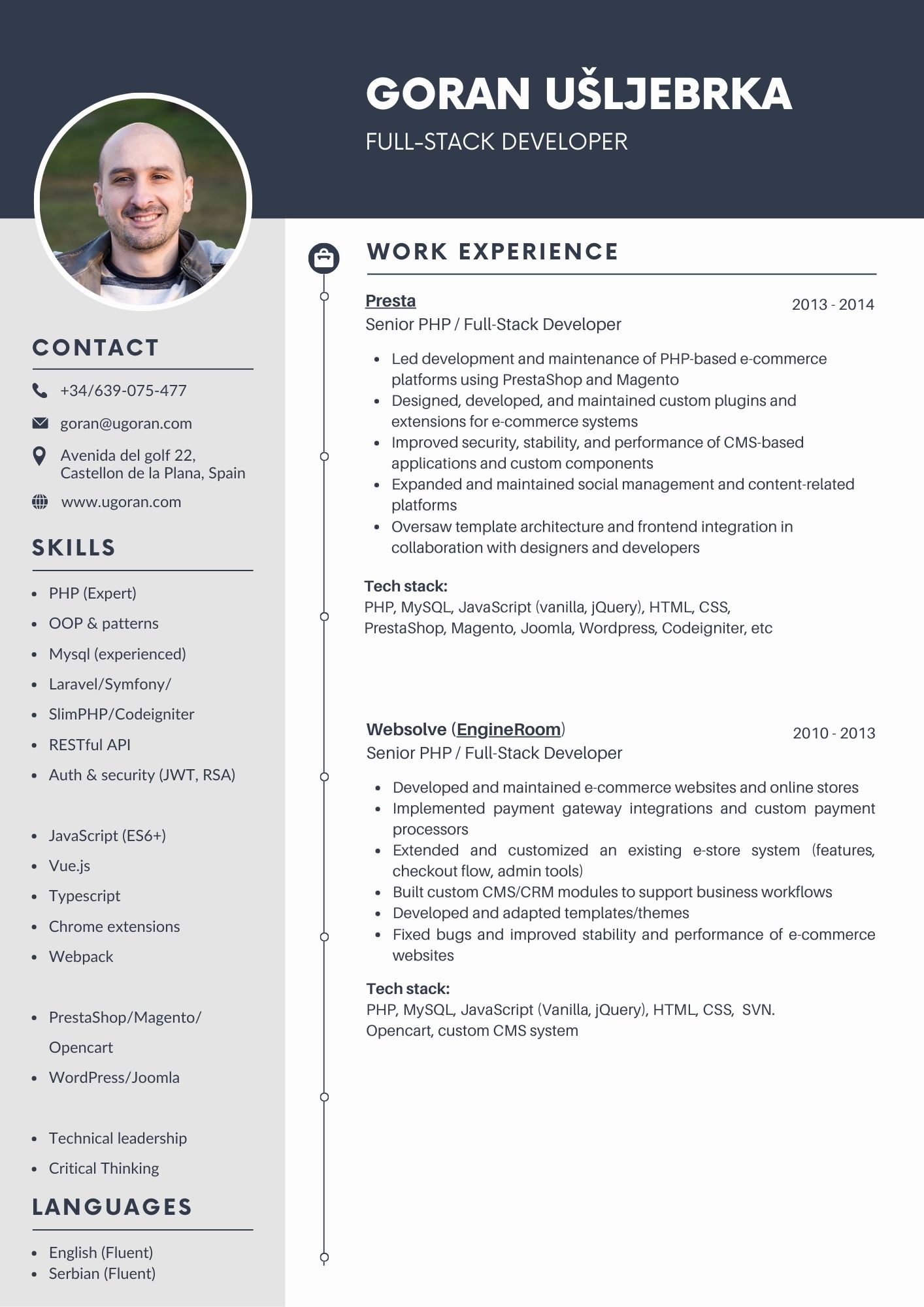 CV Page 2